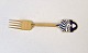 Karstens Antik presents: A.Michelsen Christmas fork in gold-plated sterling silver and enamel from 1986