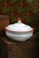 K&Co. presents: Old Swedish "Herregårds" faience tureen with a gnome on the handle and on top of the lid...