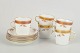 L'Art presents: Royal CopenhagenGolden Basket, Set of 5 Demitasse Cups.