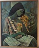 Reutemann Antik 
presents: 
Roger San 
Miguel 
painting:
Woman with 
Flowers and 
Apples