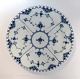 Lundin Antique presents: Royal Copenhagen. Blue Fluted Full Lace. Dinner plate, extra flat. Model 1089. ...