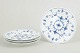L'Art presents: Royal CopenhagenBlue Fluted Plain salad plates, set of 4, 1970s.