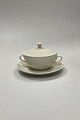 Danam Antik presents: Bing and Grøndahl Elegance Cream Bouillon Cup with Lid and Saucer No. 247