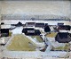 Pegasus – Kunst - Antik - Design presents: Kampmann, Jack (1914 - 1989) Denmark: Snow Landscape. Faroe Islands.
