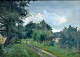 Pegasus – Kunst - Antik - Design presents: Agersnap, Hans (1857 - 1925) Denmark: A road - summer.