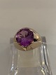 Antik Huset presents: Vintage Ladies Ring with Purple Stone 14 Karat GoldSize 54