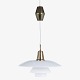 Roxy Klassik presents: Poul Henningsen / Louis Poulsen.PH 4/3 - Pendant lamp with white glass shades and ...