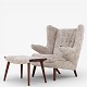 Roxy Klassik presents: Hans J. Wegner / AP ChairAP 19 - Newly upholstered Teddy Bear chair in lambskin ...