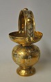 Pegasus – Kunst - Antik - Design presents: Indian brass vase with handle, approx. 1950.