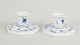 L'Art presents: Royal Copenhagen, pair of candlesticks, Blue Fluted Plain.