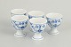 L'Art presents: Royal Copenhagen, set of 5 egg cups, Blue Fluted Plain.