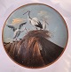 Reutemann Antik presents: Å. Ipsen plate with storks c. 1900