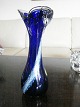 Annie's Antique & Deco presents: Vase - blown - in blue / white color - German