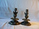 Graasten Antik & Kunst presents: A Pair of Austrian Bronze Candlesticks ca. 1880. H. 19 Cm. Dia. 14 Cm.
