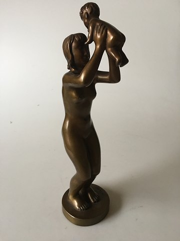 Niels Tvede Bronce figurine of a Mother and child