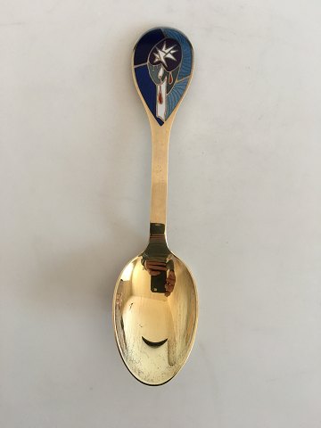Anton Michelsen Gilded Sterling Silver Christmas Spoon 1999.
