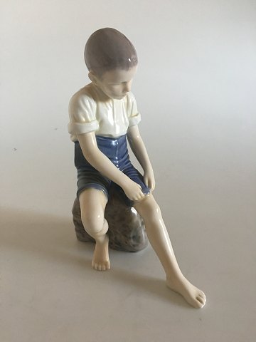 Bing & Grondahl Figurine Boy on Stone No 1757