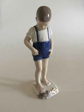 Bing and Grondahl Figurine Boy with Crab No. 1870