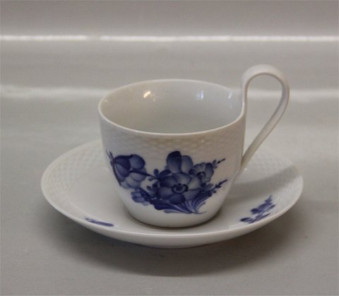  Danish Porcelain Blue Flower braided Tableware * 8294-10  Old style coffee cup high handle 9 x 8.2 cm