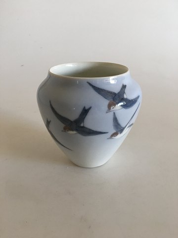 Early Bing & Grondahl Unique Vase with bird by Effie Hegermann-Lindencrone