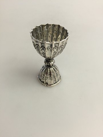 Sterling Silver Measuring Cup / Jigger Ornamented with Flowers