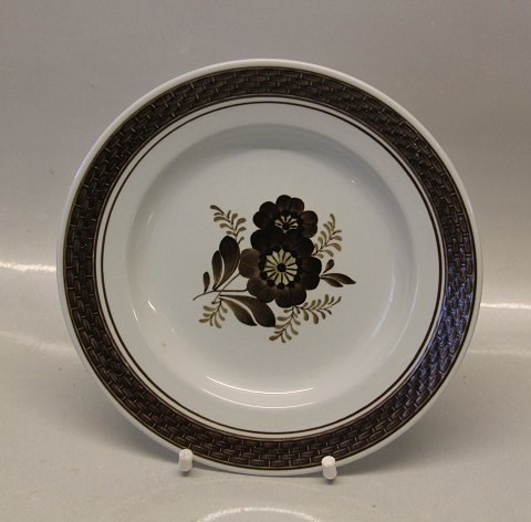 Brown Aluminia 1842-45 Side dish 17 cm Faience Tranquebar