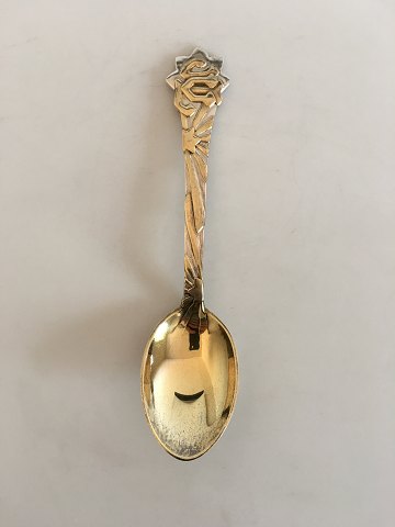 A. Michelsen Christmas Spoon 1910. Partiallly gilded silver