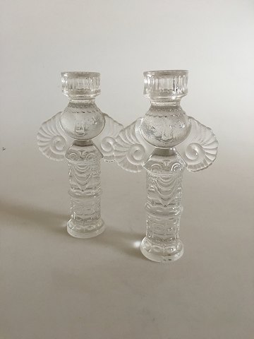 Bjorn Wiinblad Rosenthal Glass Candlesticks