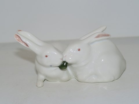 Royal Copenhagen figurineWhite rabbits