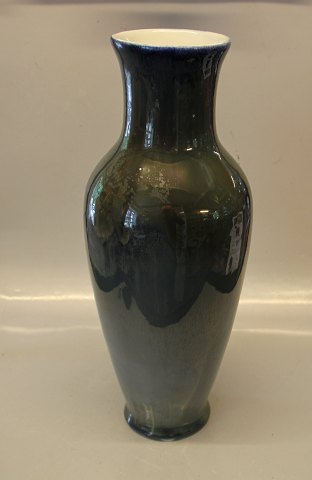 Royal Copenhagen Vase Olive green  crystal glaze ca. 42 cm Valdemar Engelhardt 
VE