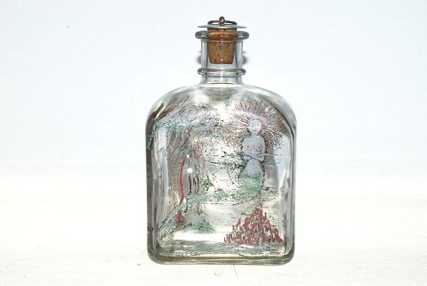 Schnapps decanter with painting
Holmegaard
Subject: The little mermaid