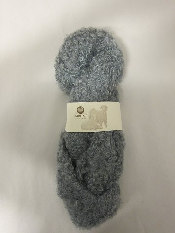 Mohair Bouclé
Mohair Bouclé is a natural product of a very high quality from the angora goat 
from South Africa.
The colour shown is: Grey, Colourno 1080
1 ball of wool containing 100 grams