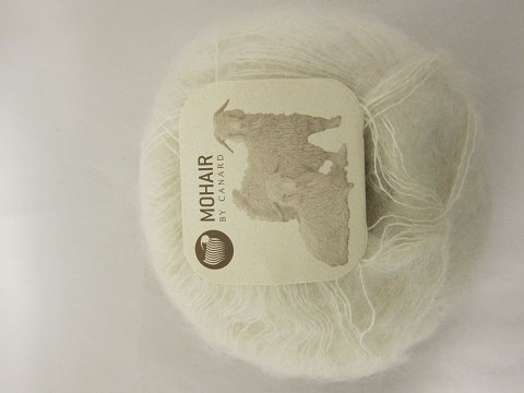 Brushed Lace
Brushed Lace is a natural product of a very high quality from the angora goat 
from South Africa mixed with the finest Mulberry Silk
The colour shown is: White, Colourno 3000
1 ball of wool containing 25 grams