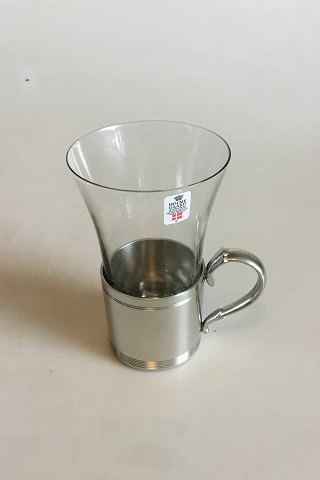 Just Andersen/Holmegaard Pewter Cup with Glass No 1289