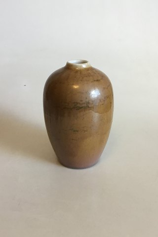 Rorstrand Vase with with Light brown / Golden glaze with green shades. Nice 
condition