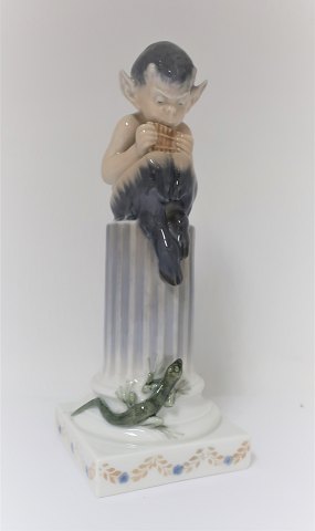 Royal Copenhagen. Figure. Faun with lizards. Model # 433. Height 21 cm. (1 
quality)