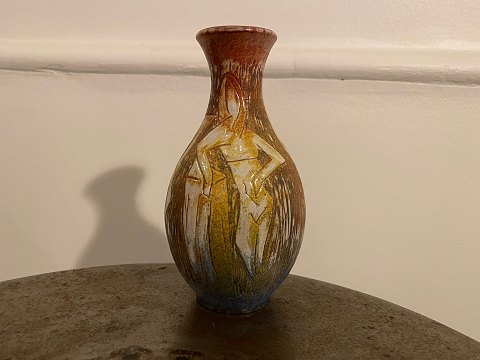Vase with four women from the Swedish pottery workshop Törngrens