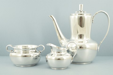 Cohr; Coffee set of sterling silver