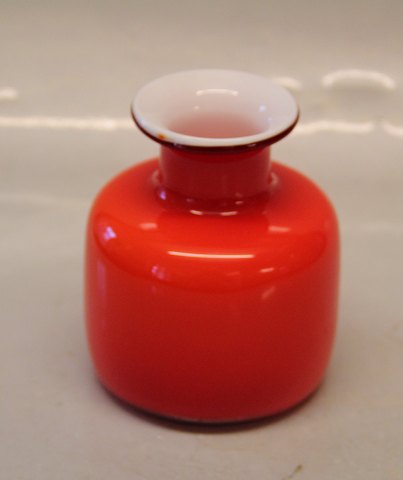 Rød / Orange Holmegaard Palet Vase 11 x 8 cm