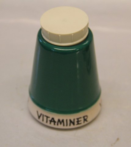 Vitamins "Vitaminer"  9.5 cm, Green   Spice jars and kitchen boxes Kronjyden 
Randers
