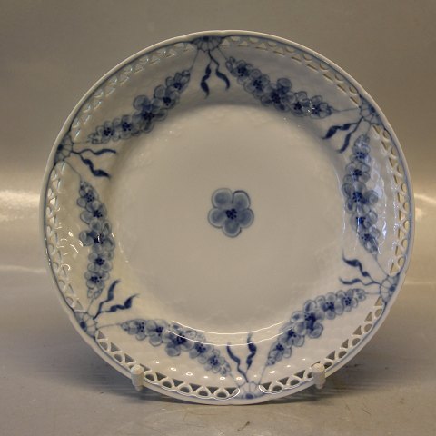 B&G Blå Empire porcelæn 026.6 Tallerken 21,5 cm (326.6) Gennembrudt kant
