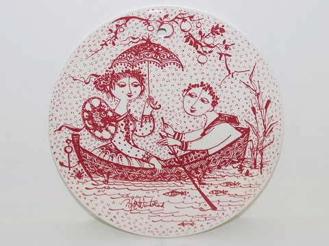 Bjorn Wiinblad art pottery
Red Month plate - July