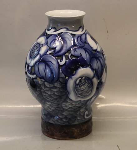 Porcelain B&G 521 Art Nouveau vase 30 cm Signed by JO  Hahn Locher Dated 
1915-1940 
