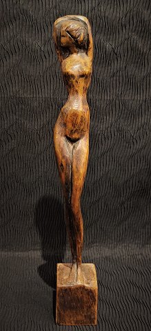 Otto P. wood figurine, a woman