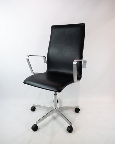 Oxford Classic Office Chair - Model 3293C - Black Leather - Arne Jacobsen - 
Fritz Hansen