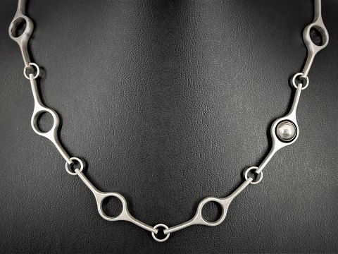 Georg Jensen; A sterling silver necklace