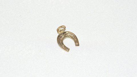 Elegant pendant / charms Horseshoe in 14 carat gold
