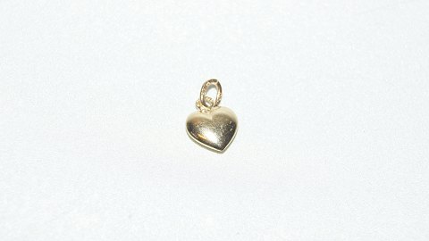 Elegant pendant / charms Heart in 14 carat gold