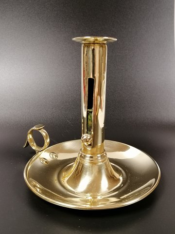 Chamber candlestick of brass tin. Stamped 
kobbermøllen