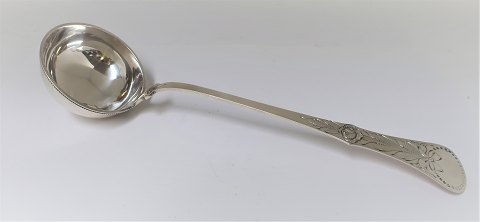 Norge. M. Hammer. Sølvbestik (830). Flad rose. Opøserske. Længde 33,5 cm